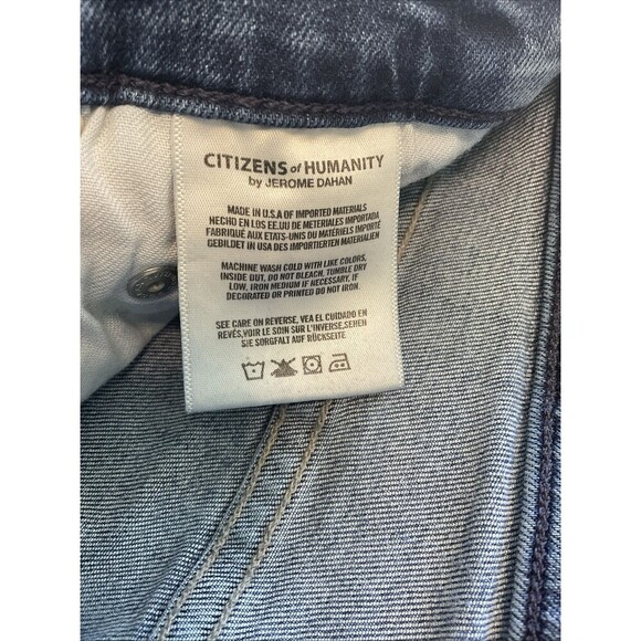 Citizens of Humanity Two Tone Rocket Crop High Rise Skinny Jeans Sz 27 - Picture 8 of 11